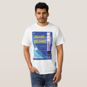Finnland - Helsinki-Fahrkarte T-Shirt (Vorne ganz)