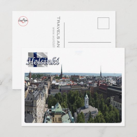 Finnland - Helsinki - Helsingforen - Postkarte (Vorne/Hinten)