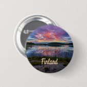 Finnland Helsinki Nordeuropa Button (Vorne & Hinten)