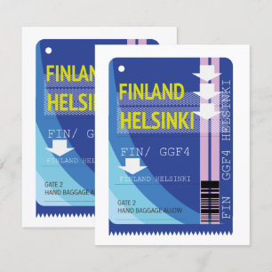 Finnland Helsinki Reisekarte