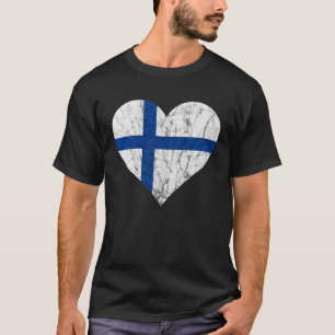 Finnland Herz Suomi Finnische Flagge Sisu Fin Prid T-Shirt