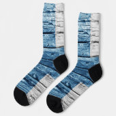 Finnland - Holzflagge Socken (Linkes Detail)