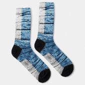 Finnland - Holzflagge Socken (Rechts)