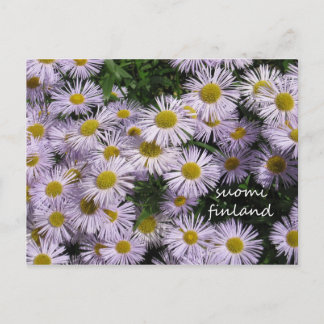 Finnland in Blume, 2. in Serie Postkarte