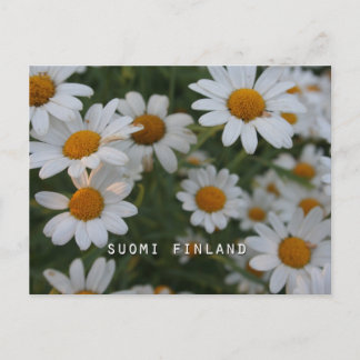 Finnland in Blume, 8. in Serie Postkarte