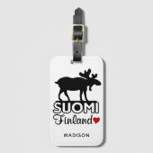 Finnland individuelle Name Gepäckanhänger (Vorderseite Vertikal)