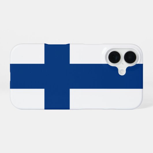 Finnland iPhone 16 Hülle (Rückseite (Horizontal))