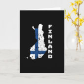Finnland Karte (Gelbe Blume)