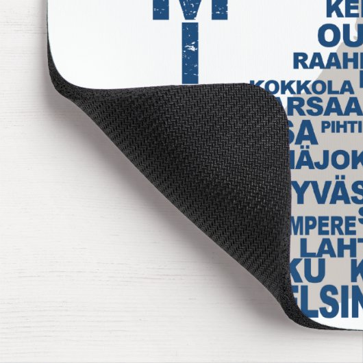FINNLAND-KARTE mousepad (Ecke)