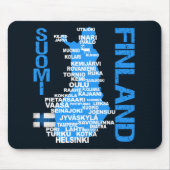 FINNLAND-KARTE mousepad (Vorne)