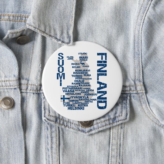 FINNLAND-KARTEN-Knopf Button (Beispiel)