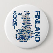 FINNLAND-KARTEN-Knopf Button (Vorderseite)
