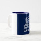 FINNLAND-KARTEN-Tasse - Lahti - wählen Sie Art, Zweifarbige Tasse (Vorderseite Links)