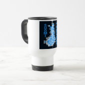 FINNLAND-KARTEN-Tasse - wählen Sie Art u. Farbe Reisebecher (Vorderseite Links)
