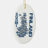 FINNLAND-KARTEN-Verzierung - kundengerecht Keramik Ornament (Rechts)