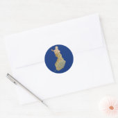 Finnland Kartenaufkleber Runder Aufkleber (Umschlag)