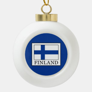 Finnland Keramik Kugel-Ornament