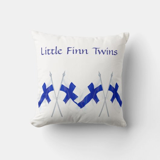 Finnland Kinderzimmer-Kissen für Twins Kissen (Vorderseite)