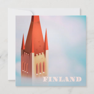 Finnland Kirchen Reiseposter