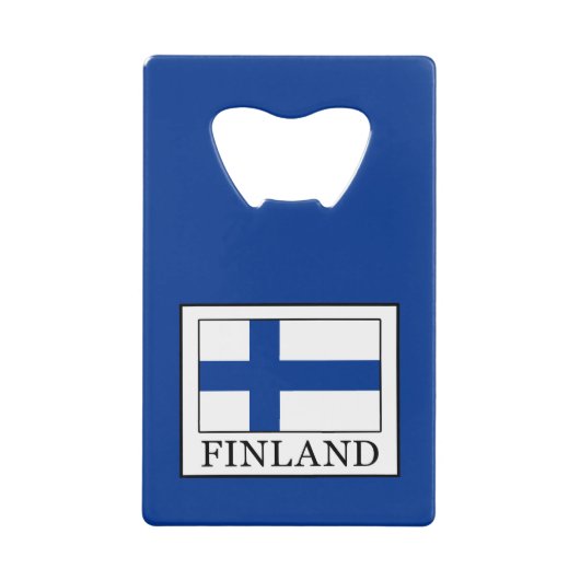 Finnland Kreditkartenflaschenöffner (Vorderseite)