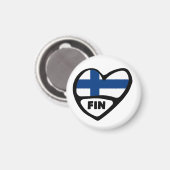 Finnland - Ländercode - Herd, FIN Magnet (Vorderseite/Rückseite)