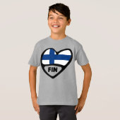 Finnland - Ländercode - Herd, FIN T-Shirt (Vorne ganz)
