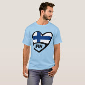 Finnland - Ländercode - Herd, FIN T-Shirt (Vorne ganz)