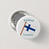 Finnland Landesflagge Thunder_Cove Button (Vorne & Hinten)
