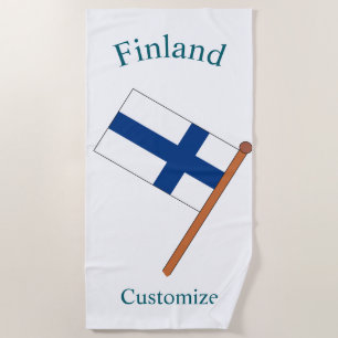Finnland Landesflagge Thunder_Cove Strandtuch