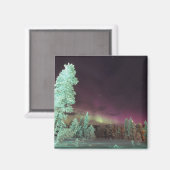 Finnland, Lappland, Kakslauttanen, Magnet (Vorderseite/Rückseite)