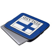 Finnland Laptopschutzhülle (Vorne Knopf)