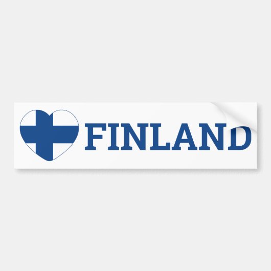 Finnland Liebe Autoaufkleber (Vorne)