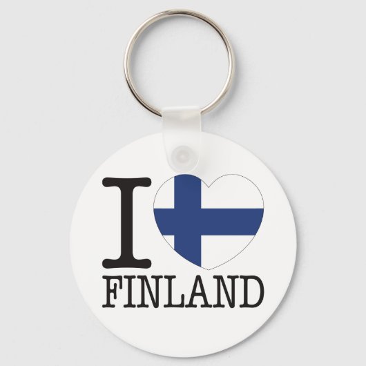 Finnland Liebe v2 Schlüsselanhänger (Vorderseite)