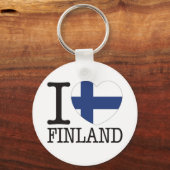 Finnland Liebe v2 Schlüsselanhänger (Vorderseite)