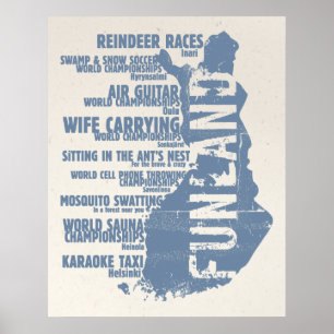 Finnland Liste der Länder mit Finnland 3 Kolossalp Poster