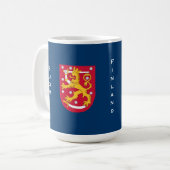 Finnland-Löwe-Tasse Kaffeetasse (Vorderseite Links)