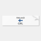 FINNLAND-MÄDCHEN AUTOAUFKLEBER (Vorne)