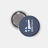 Finnland Magnet (Vorderseite/Rückseite)