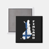 Finnland Magnet (Vorderseite/Rückseite)