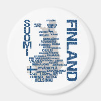 FINNLAND MAP-Magnet