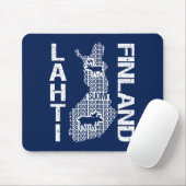 FINNLAND MAP mousepad - Lahti (Mit Mouse)