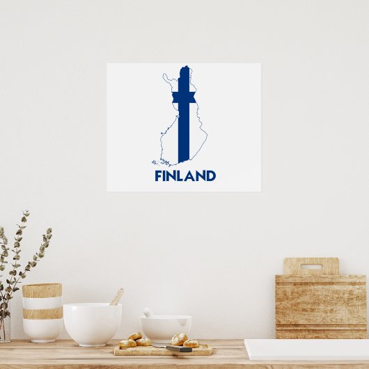 FINNLAND MAP POSTER (Küche)