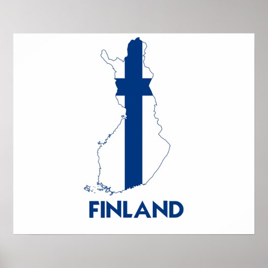 FINNLAND MAP POSTER (Vorne)