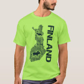 FINNLAND MAP Shirt - wählen Sie Stil & Farbe (Vorderseite)