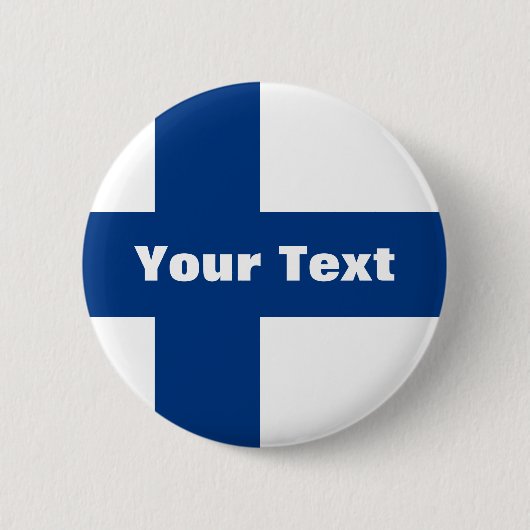 Finnland markiert Ihren Text Button (Vorderseite)