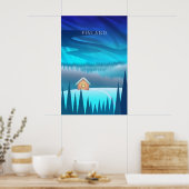 Finnland Minimal Reiseplakat Poster (Küche)