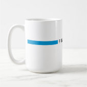 Finnland - minimalistische Flagge Kaffeetasse (Links)