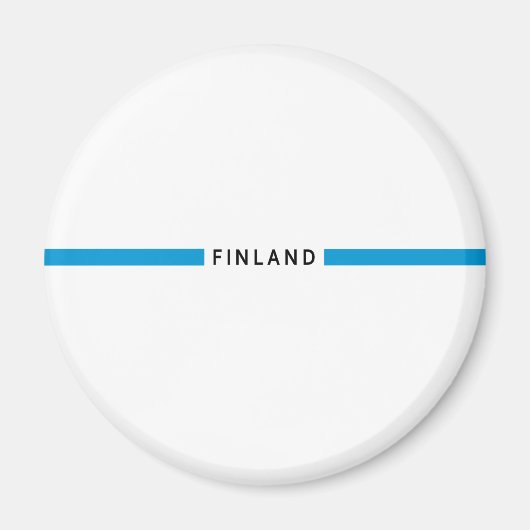 Finnland - minimalistische Flagge Magnet (Vorne)