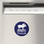 Finnland Moose-Magnet Magnet (In Situ (Geschirrspüler))