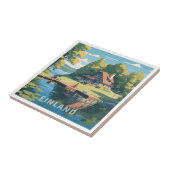 Finnland - Naturdarstellung Fliese (Seite)